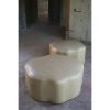 Hemlock Faux Leather Pouf