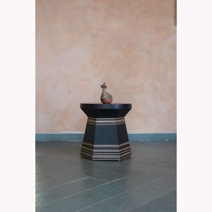 Black Wooden Stool